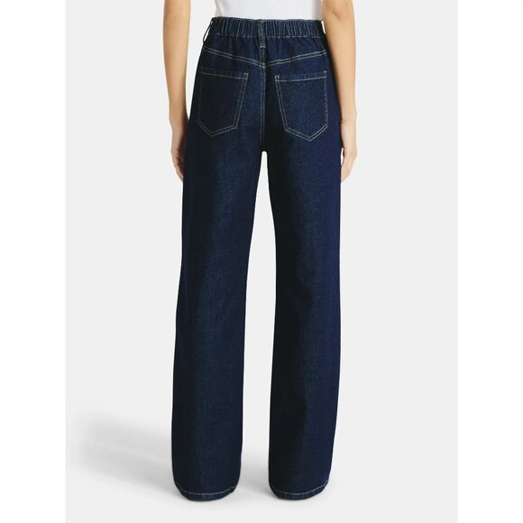 No Boundaries Mid-Wide Leg Jeans,Size S(4-6) - Picture 2 of 4